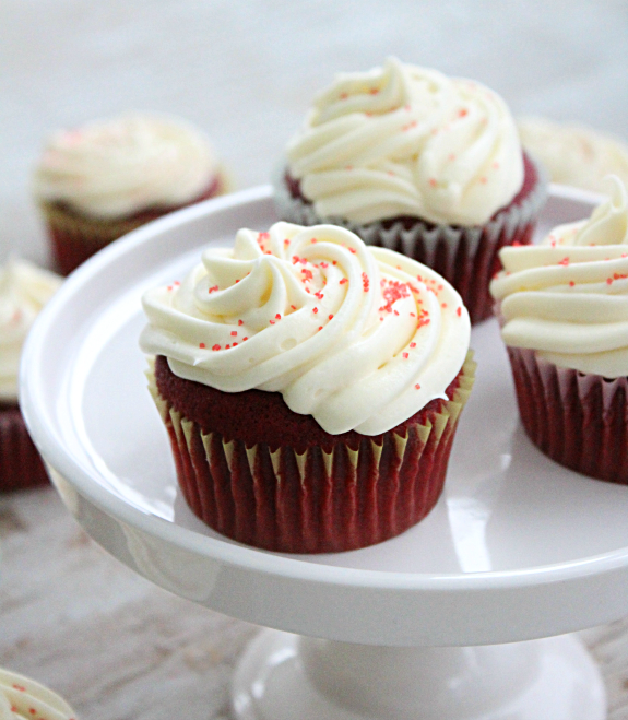 Red Velvet Cupcakes topside