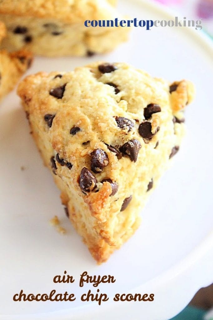 Air Fryer Chocolate Chip Scone single