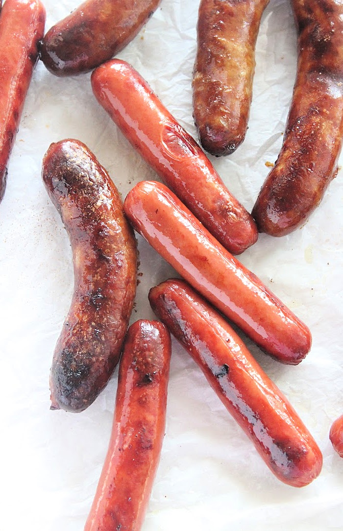 Air Fryer Hot Dogs and Bratwurst