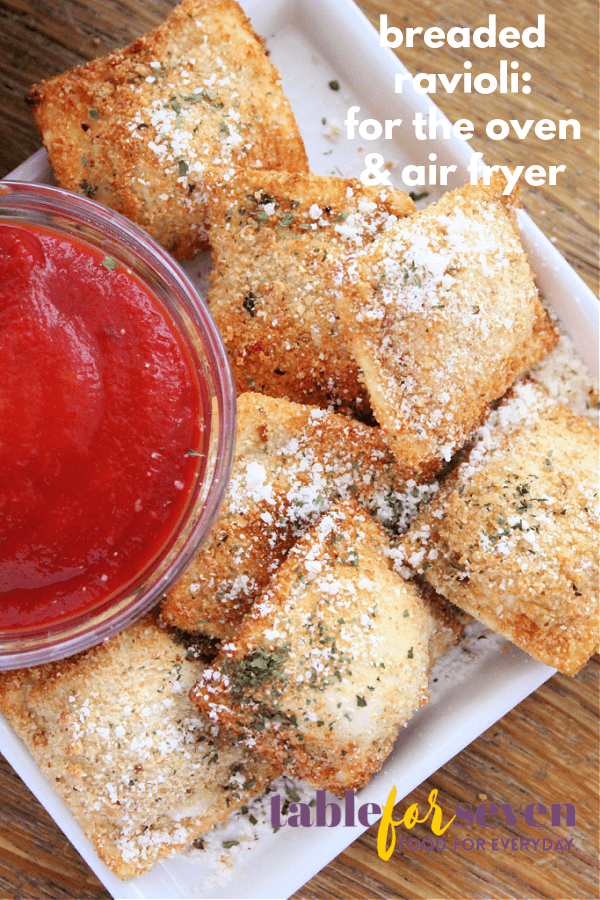 breaded ravioli pin image