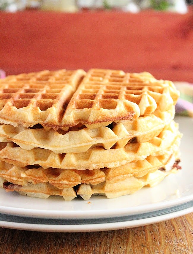 Buttermilk Waffles stacked