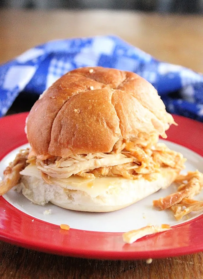 Zesty Crockpot Chicken Sandwiches - Finding Beautiful Truth