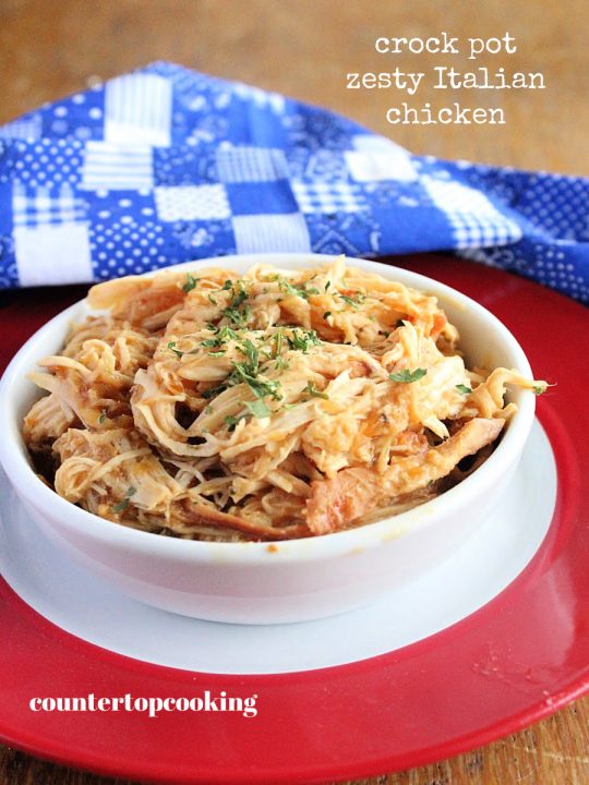 Crock Pot Zesty Italian Chicken Table for Seven