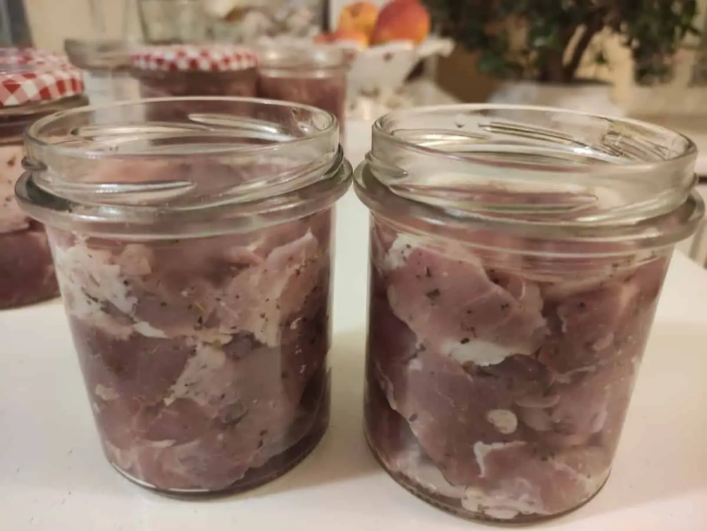 Homemade Canned Pork  