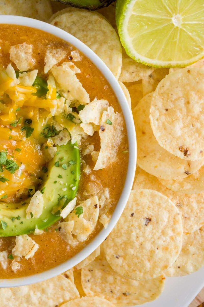 Pioneer Woman Chicken Enchilada Soup - Table for Seven