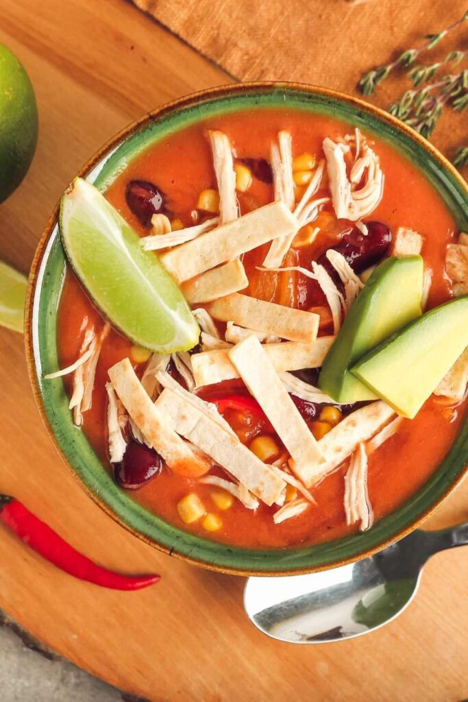 Slow Cooker Tex Mex Chicken Soup