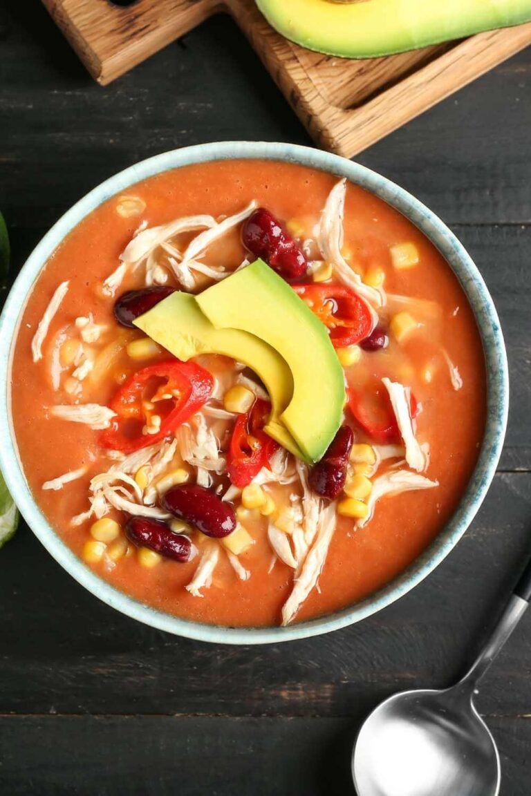 Pioneer Woman Chicken Enchilada Soup - Table for Seven