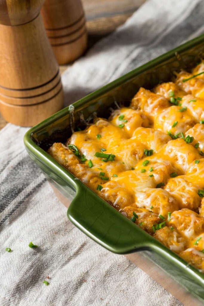 Tater Tot casserole With Cream Of Chicken