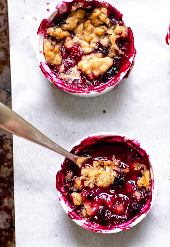 Individual Berry Crumbles