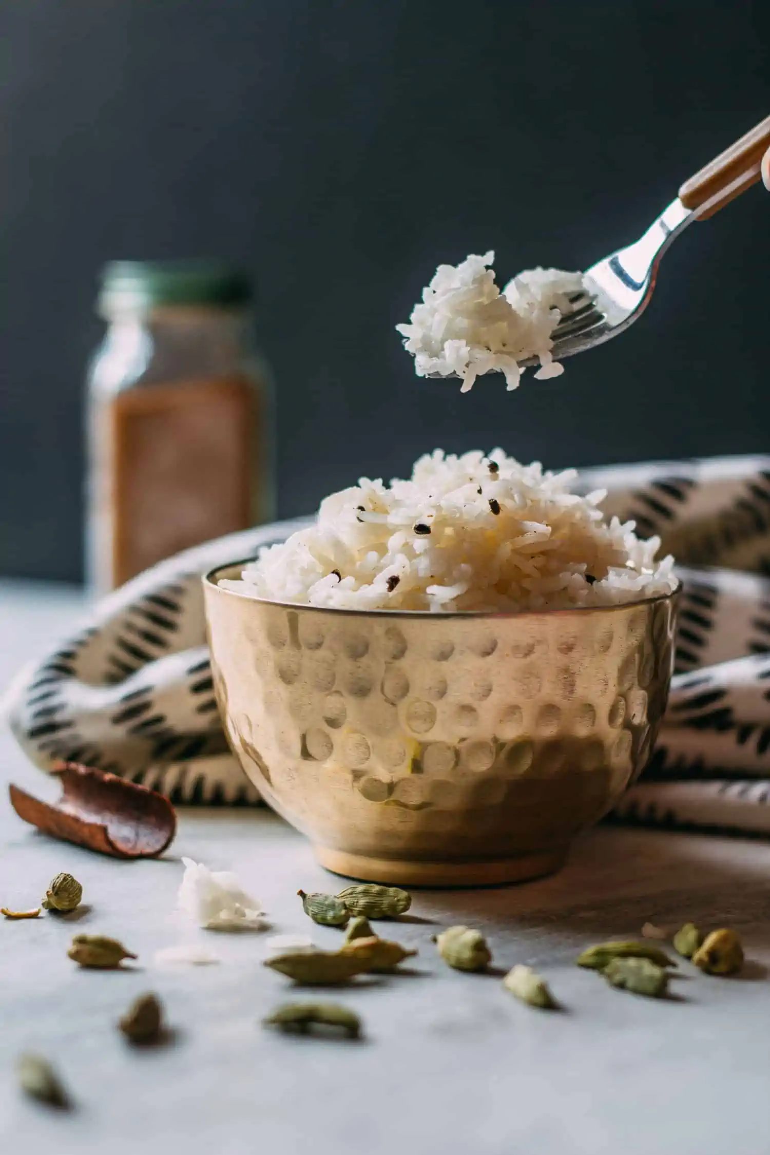 Creamy Savory Cardamom Rice