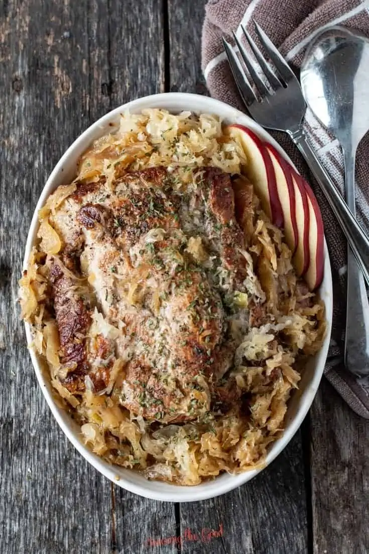 Pork and Sauerkraut Oven Roasted Recipe