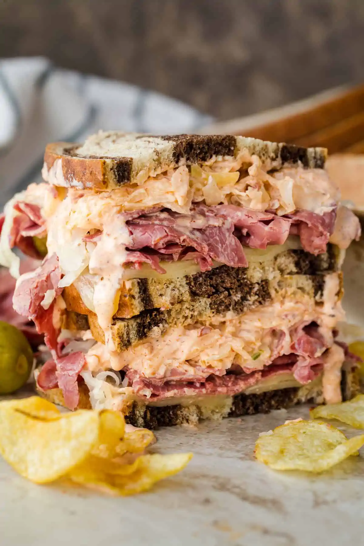 Reuben Sandwich with Homemade Russian Dressing