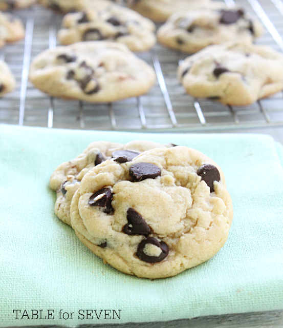 Coconut Oil Chocolate Chip Cookies close-up