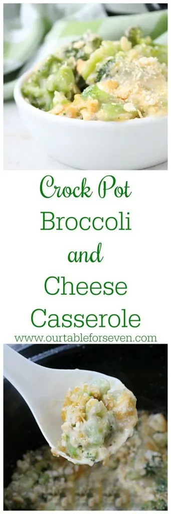 Crock Pot Broccoli and Cheese Casserole pin image