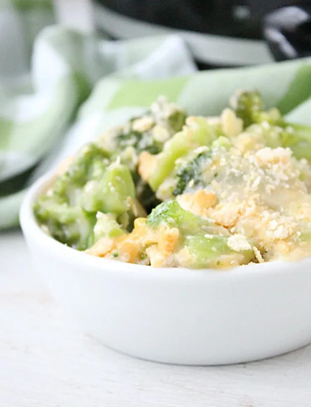 Crockpot Broccoli Cheese Casserole Recipe - Eating on a Dime