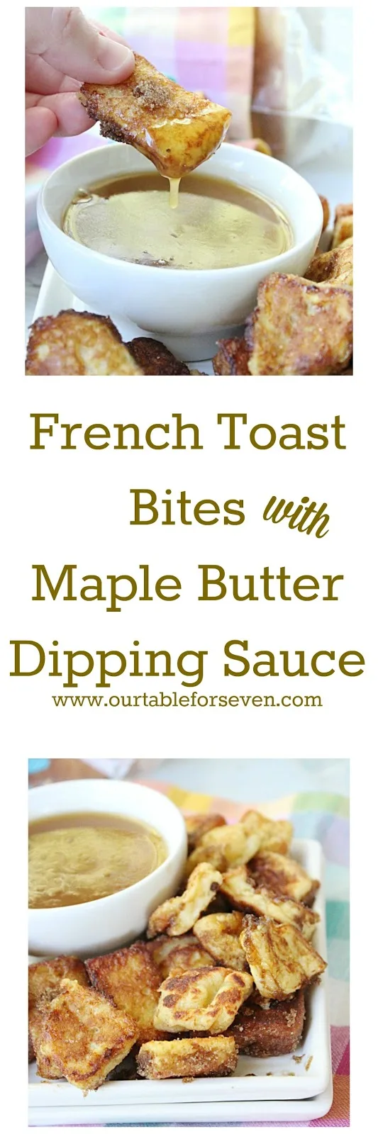 French Toast Bites with Maple Butter Dipping Sauce pin image