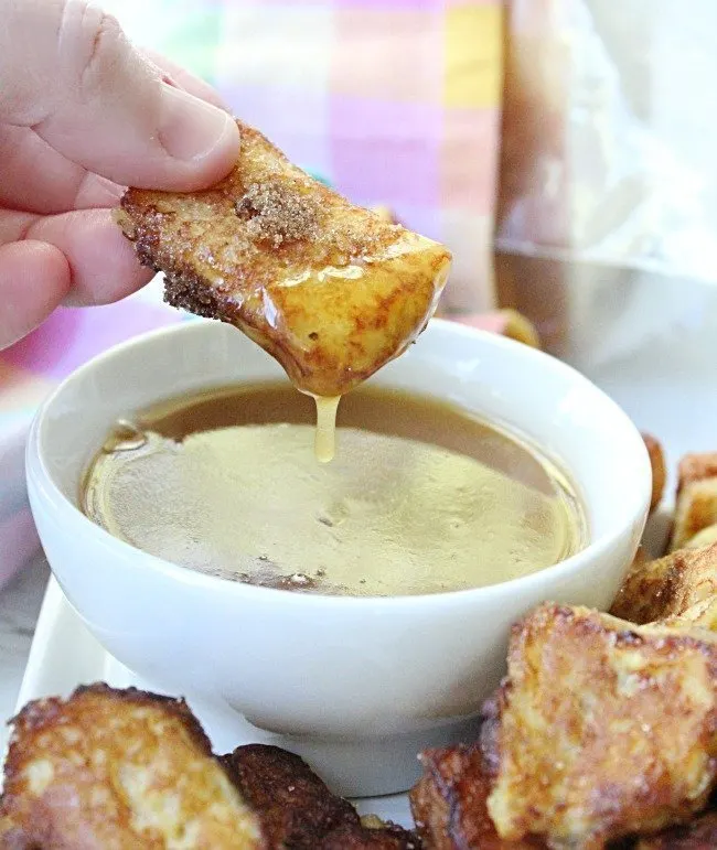 French Toast Bites with Maple Butter Dipping Sauce