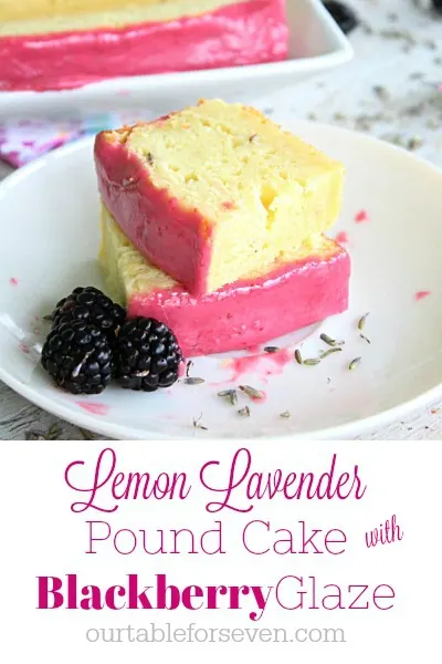 Lemon Lavender Pound Cake with Blackberry Glaze Pin