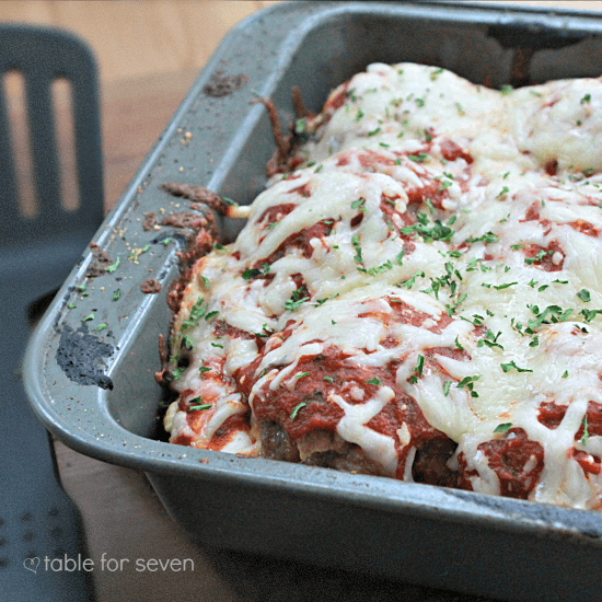 Meatball Sub Casserole from Table for Seven