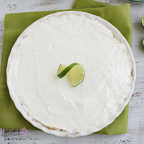 No Bake Lime Pie top view