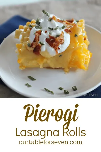 Pierogi Lasagna Rolls pin image