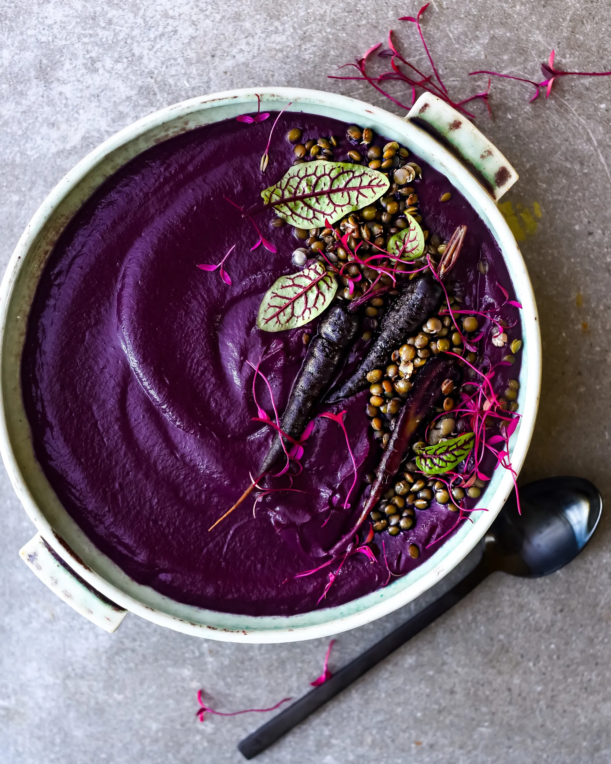 Curried Purple Carrot Soup