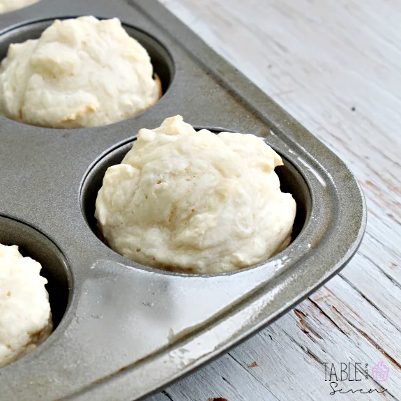 making of Three Ingredient Dinner Rolls