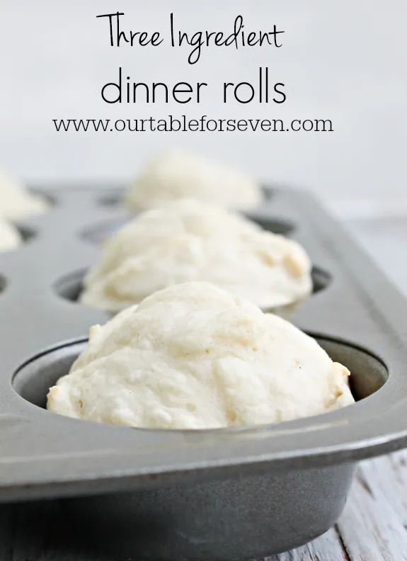 Three Ingredient Dinner Rolls