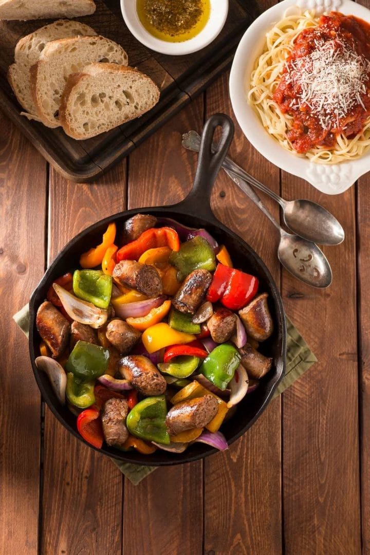 Ina Garten Sausage And Peppers Table for Seven