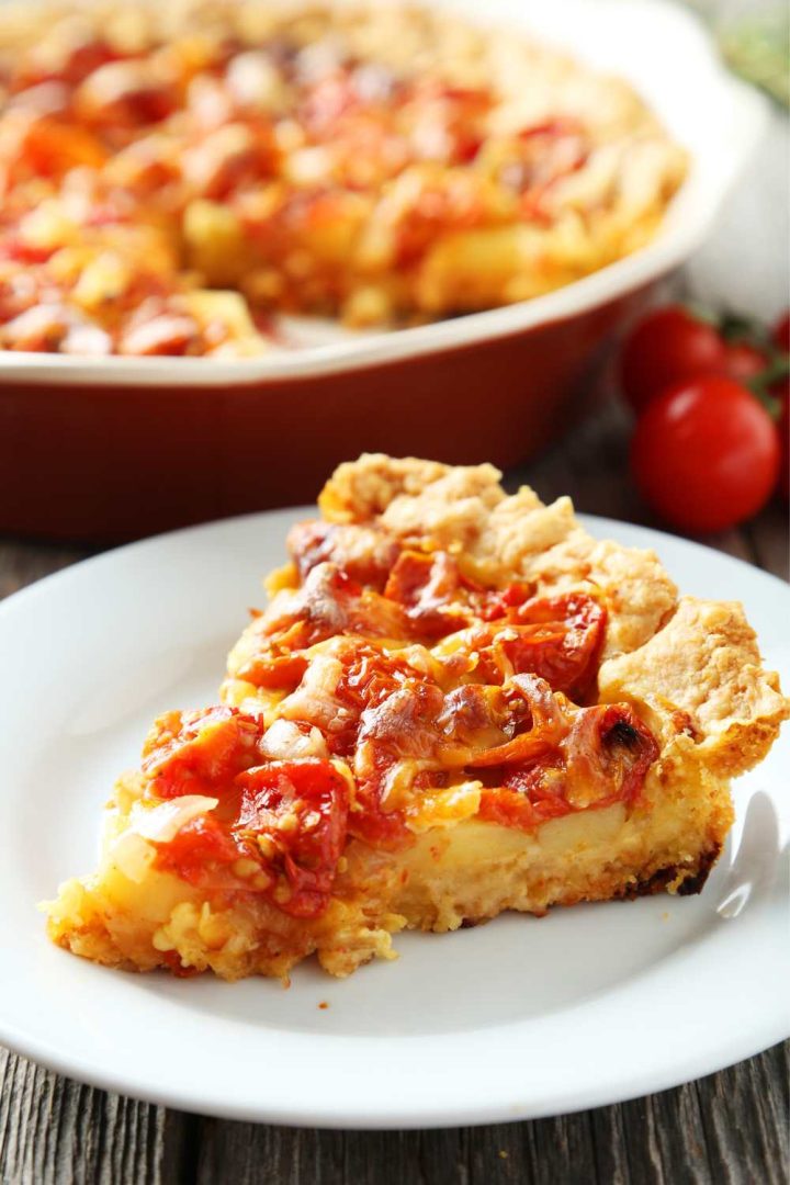 Paula Deen Tomato Pie - Table for Seven