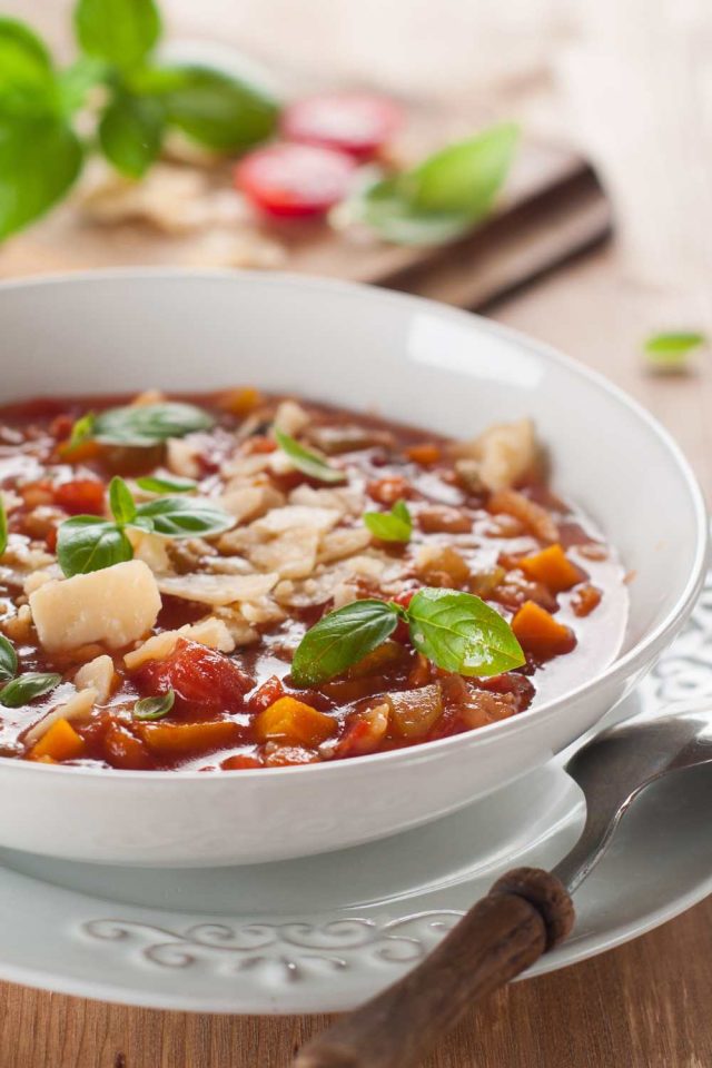 Pioneer Woman Chicken Minestrone Soup - Table for Seven