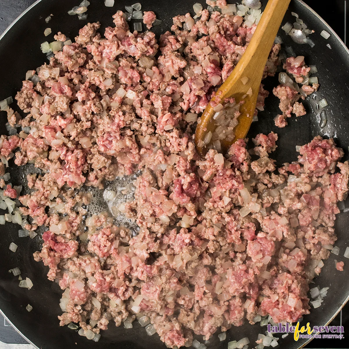Cooking meat for cottage pie