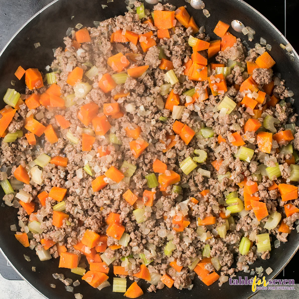 Vegetables and meat
