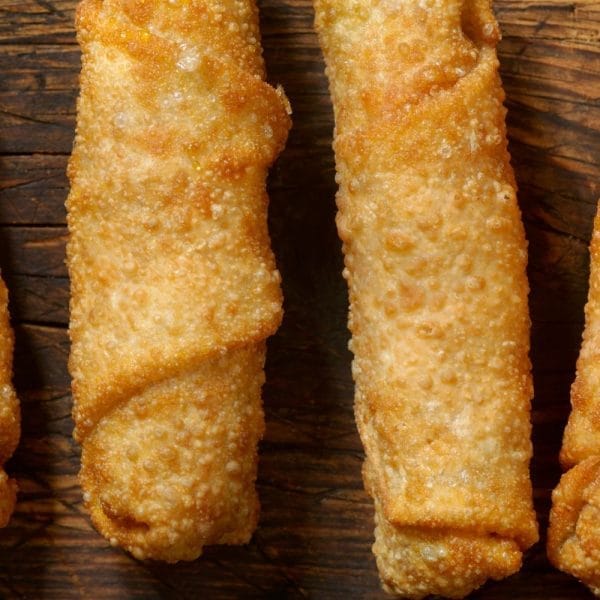 Peach Cobbler Egg Rolls