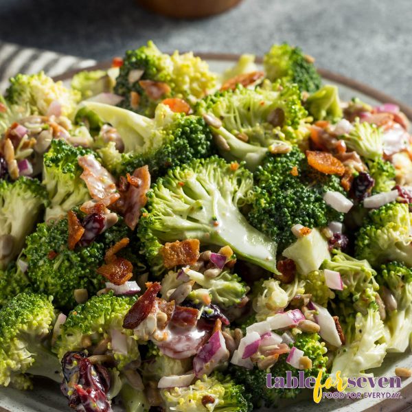 Bacon and broccoli salad