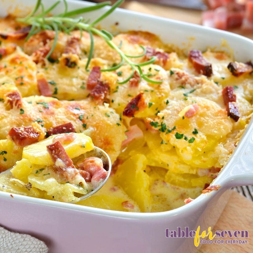 Ham And Potato Casserole Table for Seven