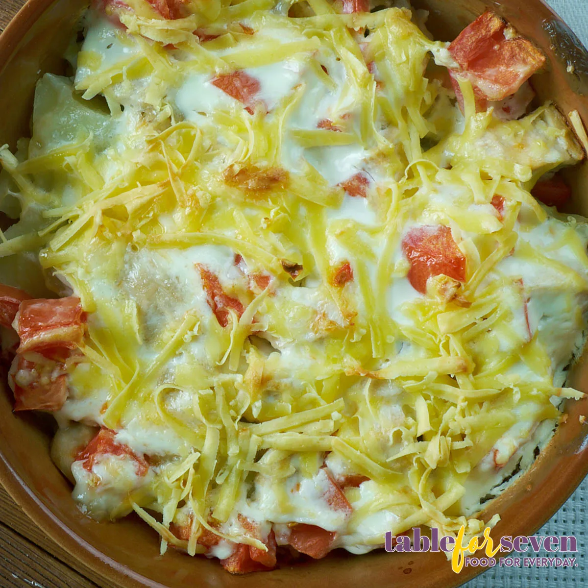Close-up of King Ranch Chicken Casserole