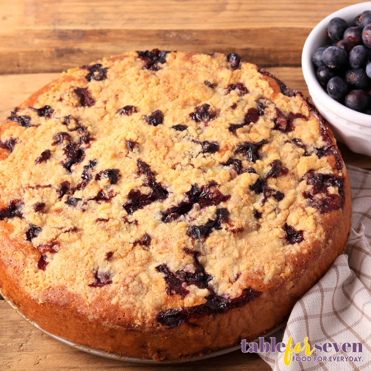 Blueberry Coffee Cake fresh from the oven