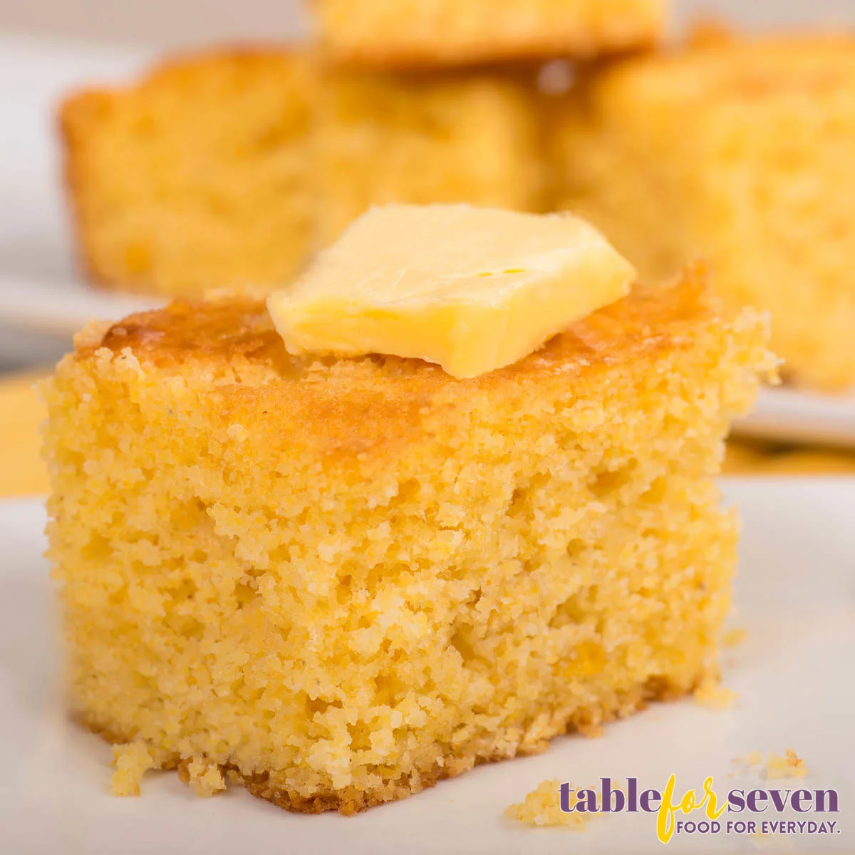 Cornbread served with butter