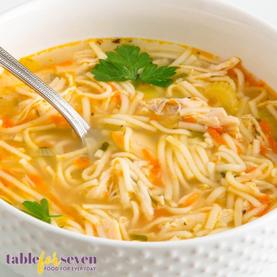 Lipton Chicken Noodle Soup Recipe Table for Seven