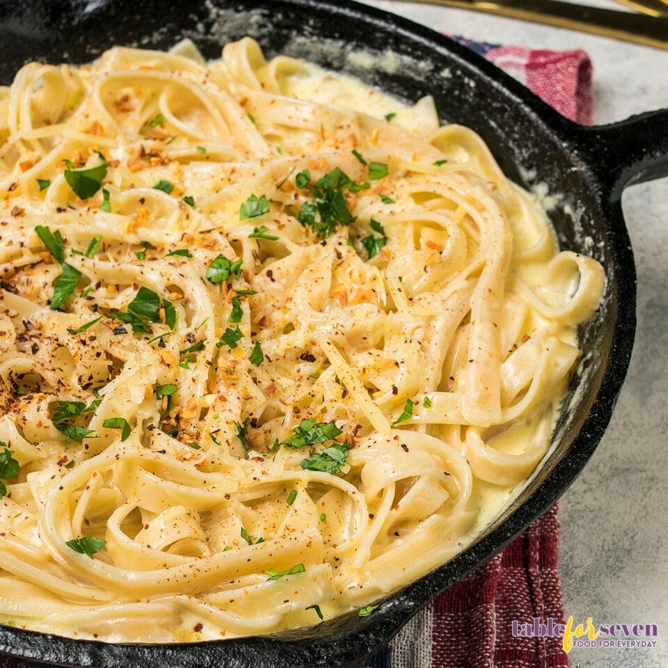 Gordon Ramsay Fettuccine Alfredo Table for Seven