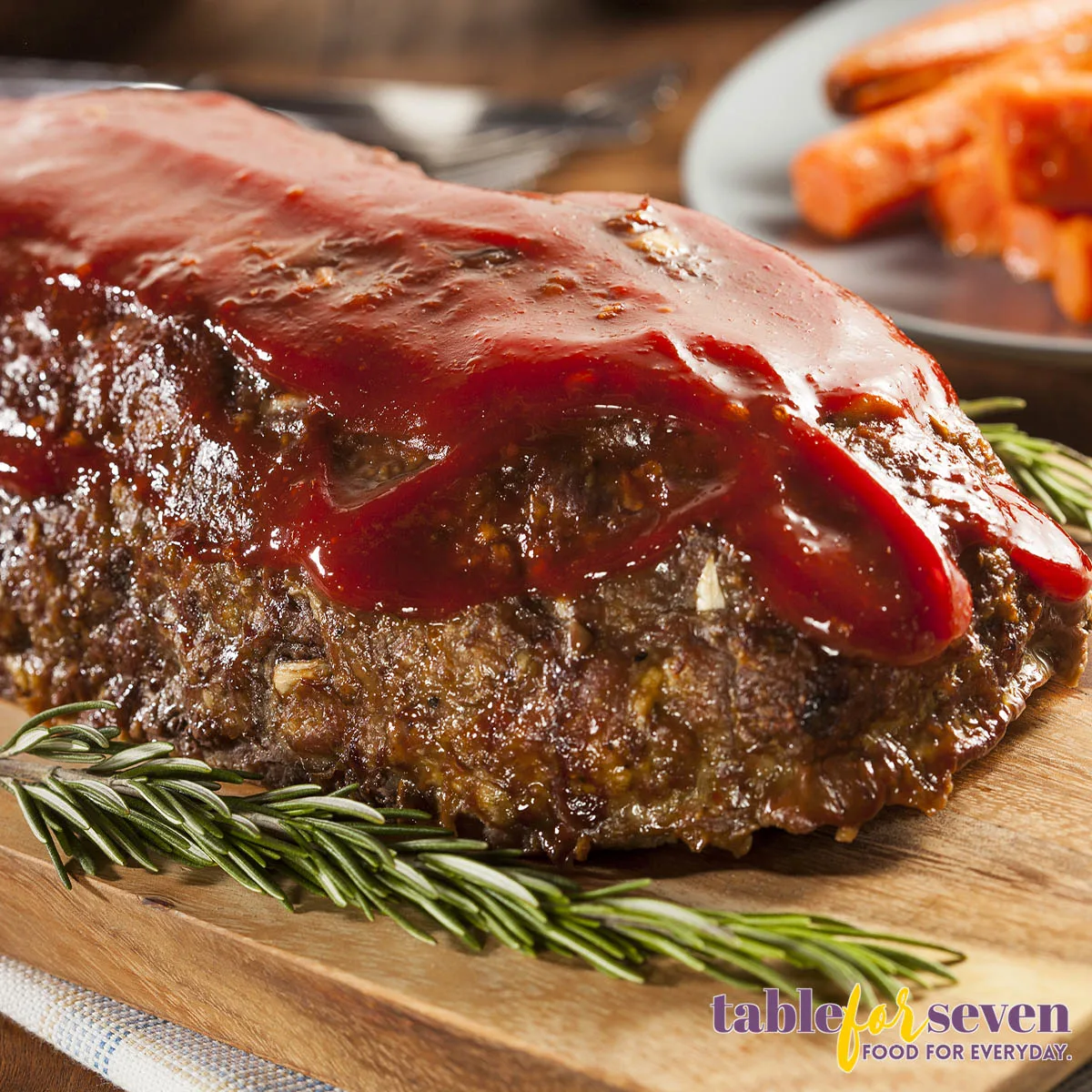 Homemade meatloaf with sauce