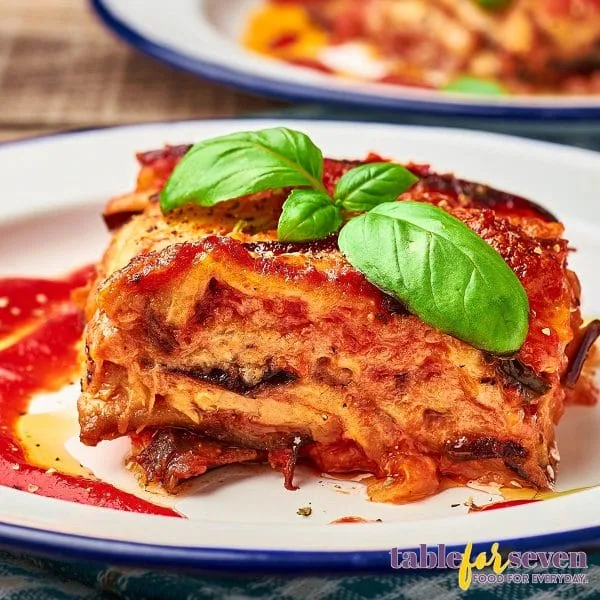 Olive Garden Eggplant Parmigiana served