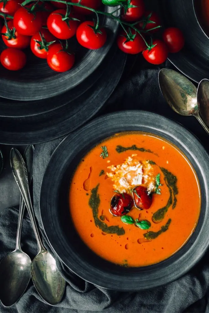 Gordon Ramsay Tomato Soup Pesto