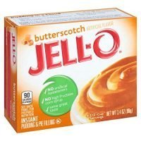 JELL-O Instant Butterscotch Pudding & Pie Filling Mix (3.4 oz Boxes, Pack of 6)