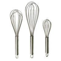 ONME Stainless Steel Balloon Wire Whisk for Blending, Whisking, Beating, Stirring, Set of 3 8-inch/10-inch/12-inch