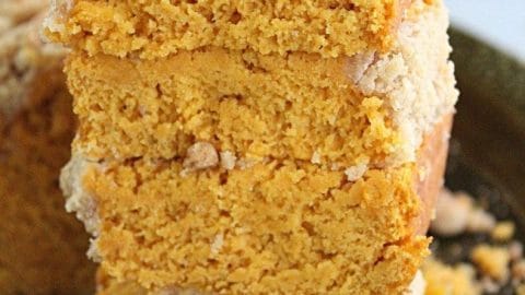 Streusel Pumpkin Quick Bread- Table for Seven #pumpkin #streusel #quickbread