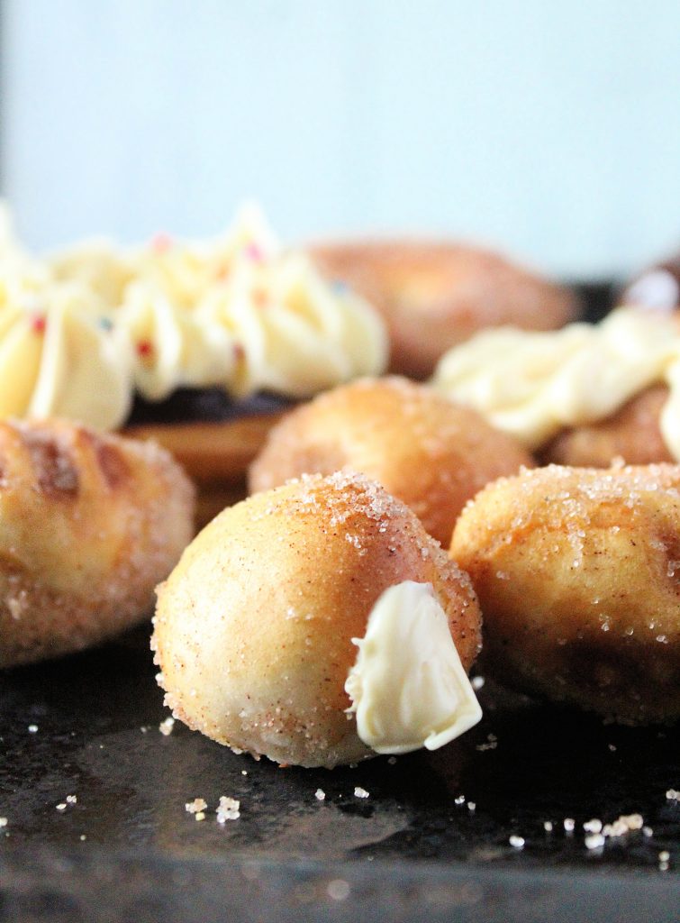 How to Make Doughnuts from Biscuit Dough in Your Air Fryer- Table for Seven #tableforsevenblog #doughuts #biscuitdough #donuts #airfryer