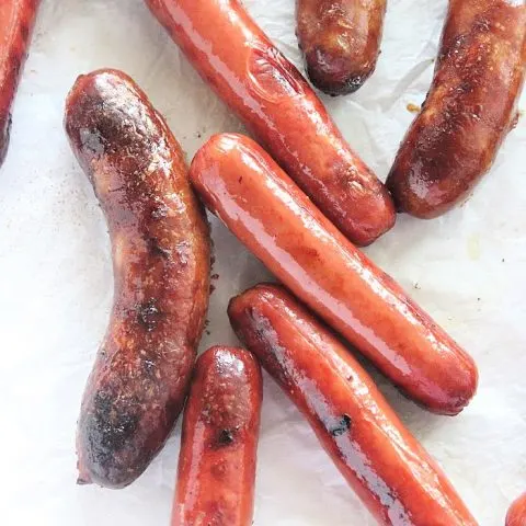 Air Fryer Hot Dogs and Brats- Table for Seven