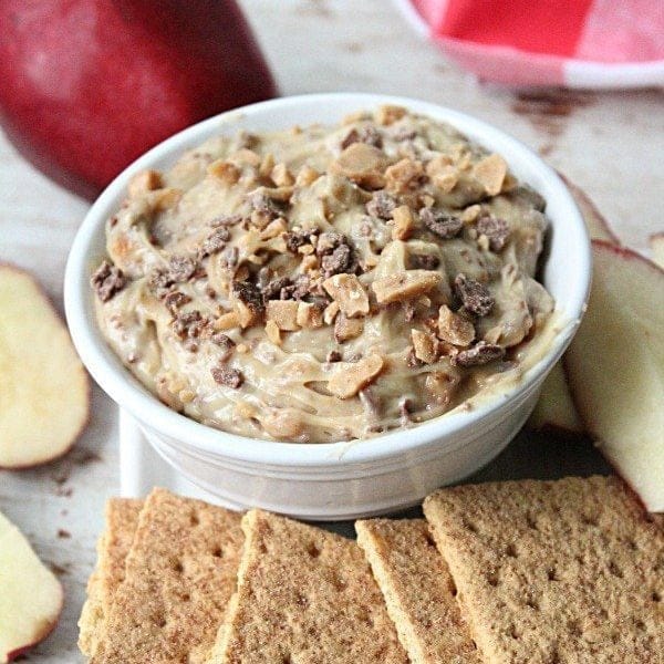 Toffee Brickle Dip Table for Seven